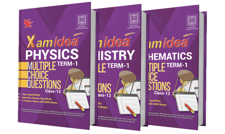 Xam idea MCQs Physics, Chemistry & Maths (Set of 3)

